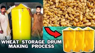 Wheat storage container making process | how to make storage bin for wheat?