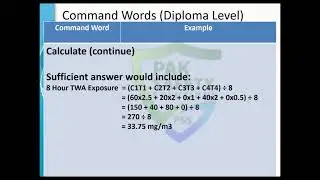 NEBOSH Diploma Level Command Words|Part 4 (As per NEBOSH Guide)