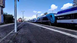 Another ridiculously long regional service departs Nieb&uuml;ll for Sylt (Baureihe 245) - Departure -