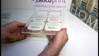 Placa 9x9 cm Chocoprint 8 mm Doulas Londrina p