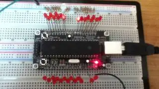 PROTO'n PIC18F4550 Development Board by Smart Radio - Sequencial de LEDs