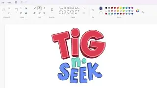 How to draw the Tig n' Seek logo using MS Paint | How to draw on your computer