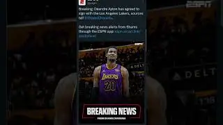 The Lakers have signed Deandre Ayton