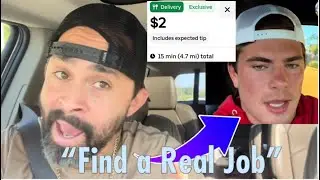 DoorDash Delivery Drivers Have Hit &ldquo;Low Life&rdquo; Status. Reacting to a Entitled Kid 