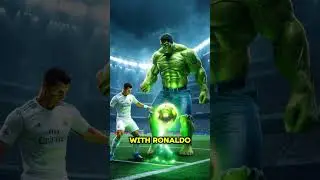 What Happens When Hulk Fuses with Ronaldo and Messi! #marvel #fusion #shorts #messi #ronaldo