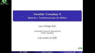 Transformaciones de Möbius y el principio de simetría