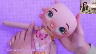 PARTE 5- O Toque Final: Cabelo e Gola da Boneca Geo