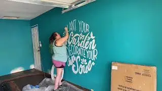 Sanctuary Gardens Hand-Lettering Mural Time Lapse