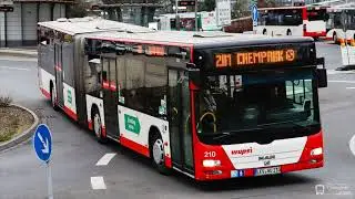 [Sound] Bus - Wupsi ex. 210 - MAN NG 323 (A23) Lion's City G - Voith