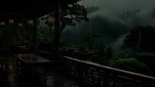 Rainy Day on Balcony - Immerse Yourself in Soothing Sounds of Nature Lulling You to Sleeps | ASMR