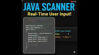 User Input Made Easy in Java | Scanner Class Full Explanation for Beginners