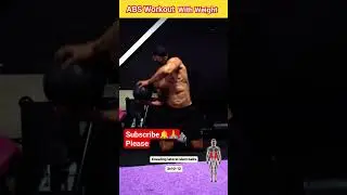 Ab workout with weight ball | abs workout with cable machine #gym #trending #shorts #youtubeshorts