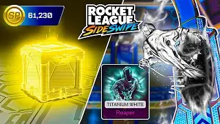Spending 50,000SP looking for the Titanium White REAPER in Rocket League Sideswipe Season 7
