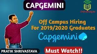 Capgemini recruitment drive for 2019 and 2020 Batch | How To Register| Eligibility Criteria