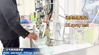Automatic Bag on Valve BOV Aerosol Filling Machine for Oil Spray Packaging