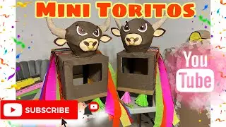 C&Oacute;MO HACER UN TORO DE CART&Oacute;N | MINI TORITOS | TORITOS PARA NI&Ntilde;OS. ❤️