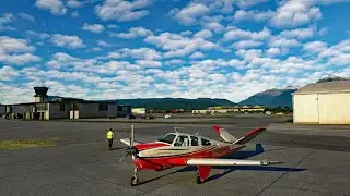 Beechcraft Bonanza V-35B. (PAJN) Juneau International Airport, Alaska.