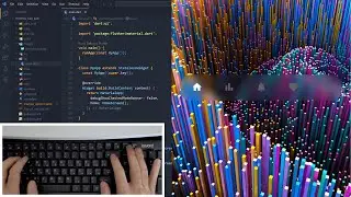 ASMR Programming - Coding Frosted Nav Bar (Glassmorphism) - No Talking