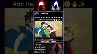 When Boruto Activates Karma And Beat Kawaki 😵🔥✨ || #shorts #anime #boruto