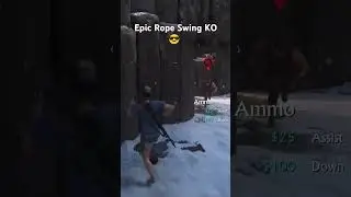 Epic Rope Swing KO 😎 #gaming #playstation #uncharted #uncharted4 #ps4 #ps4 #shorts#multiplayer#games