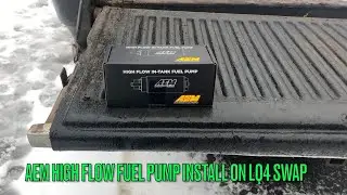 Aem 50-1000  High Flow Fuel Pump Install On Lq4 6.0 Swap Fixing High Fuel Pressure Issues!!