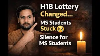 H1B Lottery Changed… MS Students Stuck 😔 Silence for MS Students #usateluguvlogs