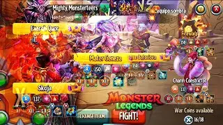 Putting Runes on Exarch Quor for a War | Resurrection Block (Monster Legends)