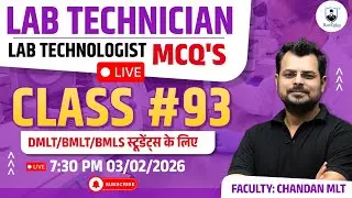 MCQs class for Lab Technician | Group5 exam 2025 pyqs | DMLT classes | BMLT classes | Class #93 |