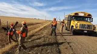 Pheasant hunting at Medicine Creek in South Dakota