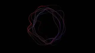 Geometric line abstract organic tunnel. particle line wave animated, Ribbon line wave background
