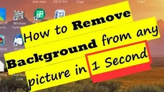 How to Remove BACKGROUND from picture in 1 Second for FREE- Photo Background Remove in Just 1 second