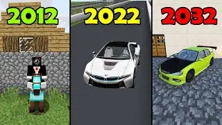 minecraft vehicles in different years