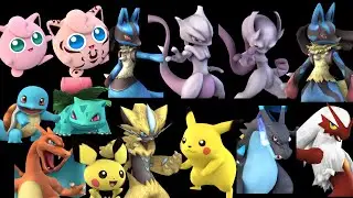 All Costumes and Recolors of Pokemon Characters  in PMEX REMIX DX