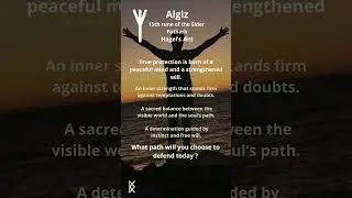 🦌 #daily #challenge : #algiz 🦌 #rune of #protection, #grounding and #innerclarity
