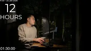 12-Hour LIVE Study With Me 🎓 | Cozy UK Ambience | Custom Pomodoro Timer | Deep Work Mode