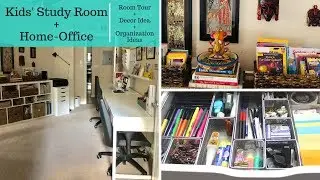 Kids' Study Room and Home Office Organization & Decor Tour