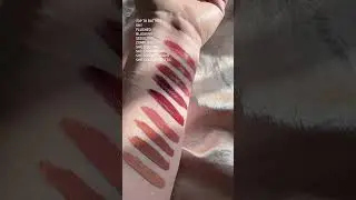 Patrick Ta Silky Lip Cream swatches! Perfect fall colors! #patrickta #lipswatches #lipstick