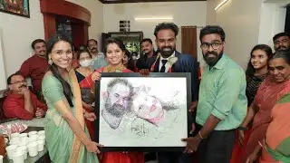 Surprise Wedding Gift Making Video |bro AMAL❤️MARIYA| scribbling drawing | HEY SIRI | SIRIL VINSON