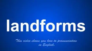 the correct pronunciation of landmarks in English.