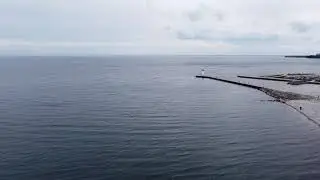DJI drone crash landing on water