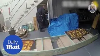'Bikie' arrested after police found $1.4million of meth and weapons
