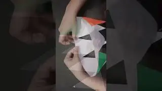 Tricolour Cap/ Independence Day craft #shorts #tricolourcraft #independenceday #papercap #indian