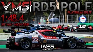 VMS PLATINUM SPLIT POLE POSITION | FERRARI 296 LMGT3 @ MONZA | LE MANS ULTIMATE | LW/55 COACHING
