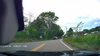 Massachusetts Dracut Police, Officer drive carelessly almost collision/ Wtf is was Driving it?