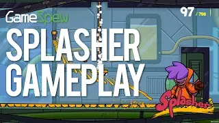 Splasher - Level 1 Pure Gameplay - PC Platformer
