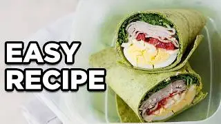 Healthy Turkey Club Wrap | School Lunch Ideas by MOMables