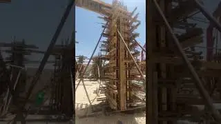 ما هي احتياطات  تدعيم وصب الاعمدة الطويلة ؟