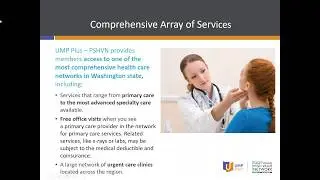 Overview of the UMP Plus &ndash; Puget Sound High Value Network (PSHVN)