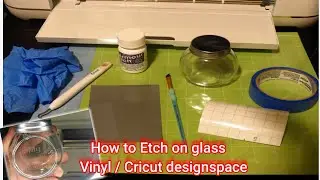 How to Etch on glass using Amour Etch and vinyl