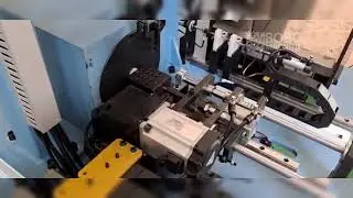 Copper tube end swaging machine for aluminum tube welding